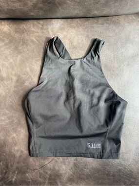 5.11 Black Athletic Crop Tank Top